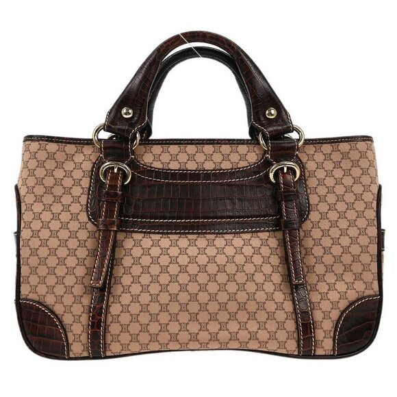 Celine Brown Canvas Macadam Boogie Tote Handbag WC-ST-0047 166688 - Picture 1 of 9